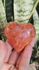 Calcita Laranja - Polida - Coração