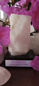 Quartzo Rosa - Base de Madeira