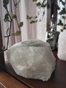 Porta Velas - Quartzo Branco