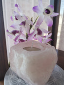 Porta Velas - Quartzo Rosa